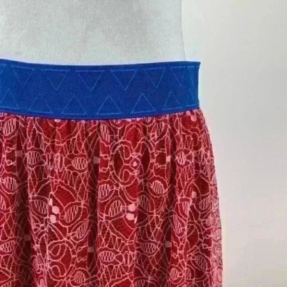 Lularoe Lola skirt L 12-14 elastic waist high/lo - Picture 3 of 9
